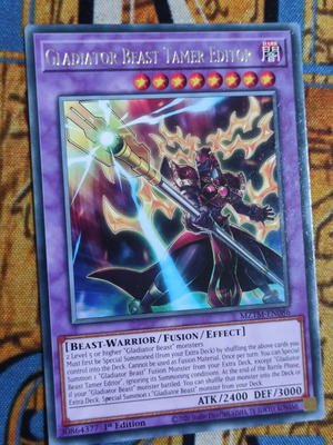 Gladiator Beast Tamer Fusion Monster card like new