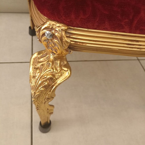 Baroque bronze chair, antique