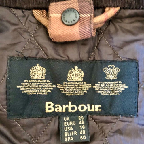 Barbour Original Waxed Storm winter jacket like new, brown, size 3XL