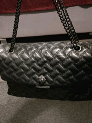 Kurt Geiger Γυναικεία Τσάντα Ώμου μεγάλη, δερμάτινη, μαύρη σαν καινούργιο