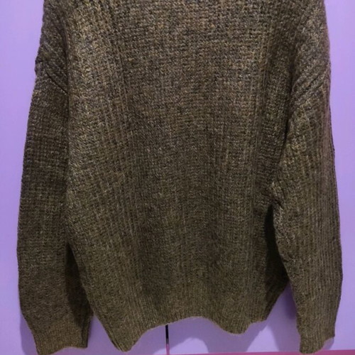 Mango men's sweater like new, melange brown/olive, size S