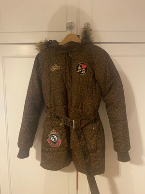 Paul’s boutique jacket with padding and leopard print new, size L