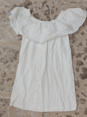 Zara white airy mini dress like new, size S