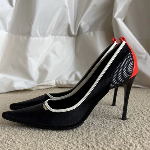 Casadei heels like new, size 39.5, black and red
