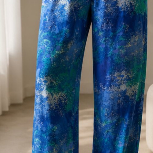 Esmara women's blue palazzo pants XL like new with elastic waist