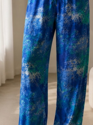 Esmara women's blue palazzo pants XL like new with elastic waist