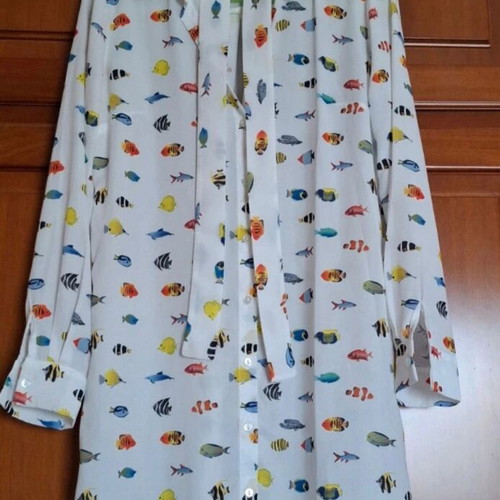 275th Athens shirt dress like new, size S/M, white