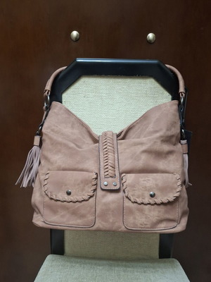Shoulder bag cappuccino color, beige and brown