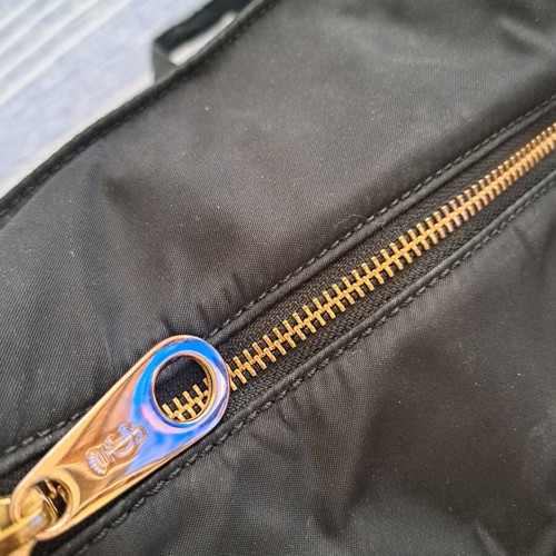 Juicy Couture large shoulder bag used, black with leather details