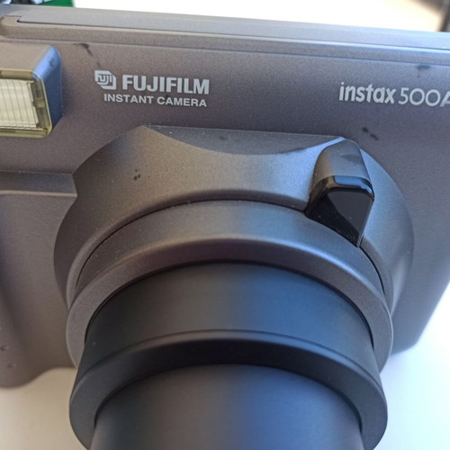Fujifilm Instax 500AF camera used with autofocus lens