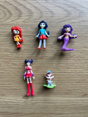 Φιγούρες Kinder Surprise Winx Club μεταχειρισμένες, πακέτο 5, νεράιδες και γοργόνα