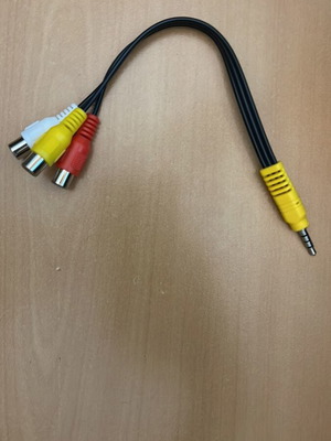 RCA AV cable male to female, unused