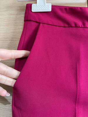 Παντελόνι Zara ίσια γραμμή κερασί σαν καινούργιο, μέγεθος S