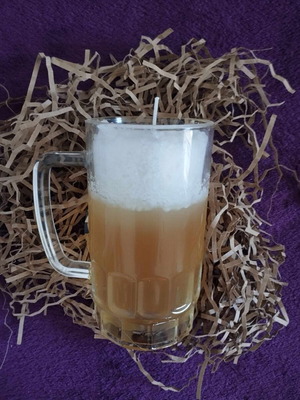 Beer glass candle handmade new decorative