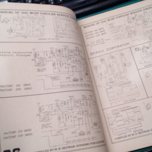 1941 Radio Diagrams like new technical book
