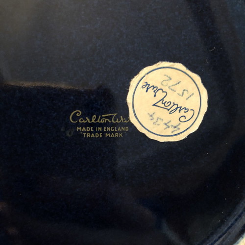 Carlton Ware decorative bowl used with embossed designs and gold finishes