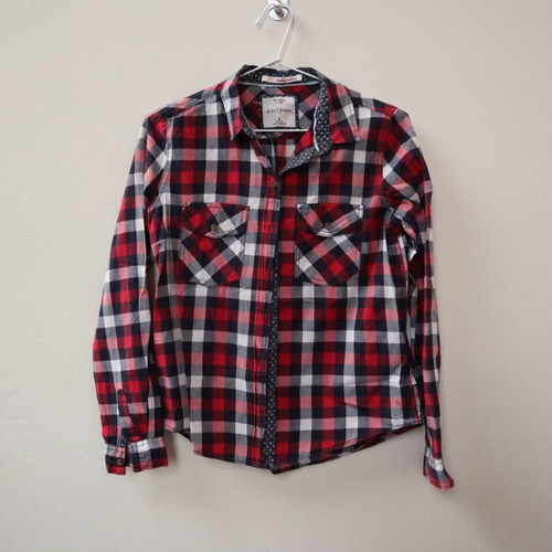 Bershka checked shirt used, size S