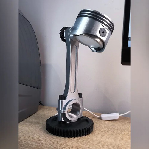 Engine Piston Lamp RGB with Remote Control, New