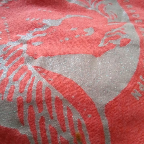 Superdry women's t-shirt small like new, orange with white