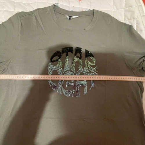 Marks & Spencer plus size blouse with green and purple sequins, like new