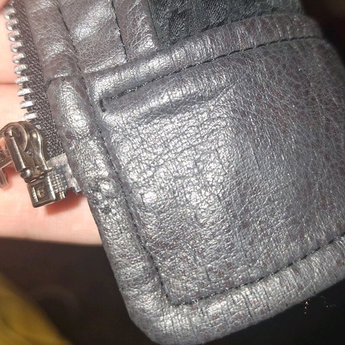 Verdosa Paris women's black jacket used with leather details