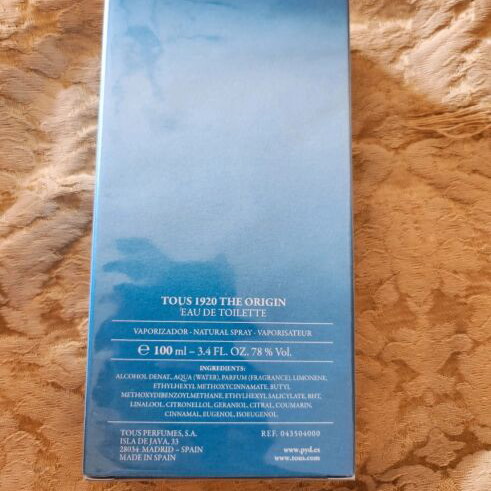 Tous 1920 The Origin Eau de Toilette 100ml new, men's fragrance