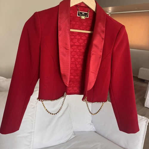Elisabetta Franchi jacket like a new, red and gold