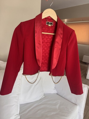 Elisabetta Franchi jacket like a new, red and gold