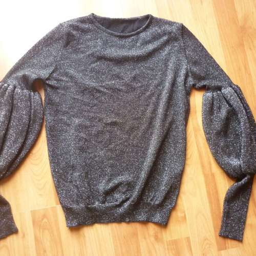 Women's black glitter blouse used, size small