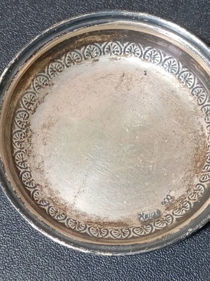 Ασημένια πιατάκια 900 μεταχειρισμένα, 2 τεμάχια, διάμετρος 6cm