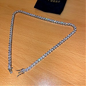 SILVER "ICED OUT TENNIS" (NECKLACE CHAIN)