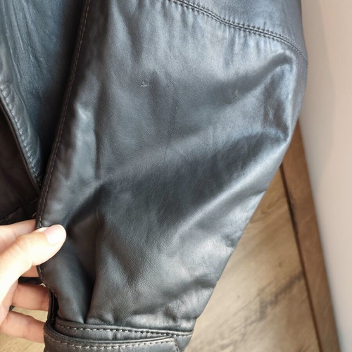 Vintage Italian leather jacket like new, gray, sizes small and medium
