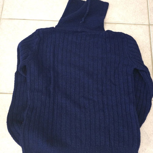 Woolen women's sweater used, blue, size M