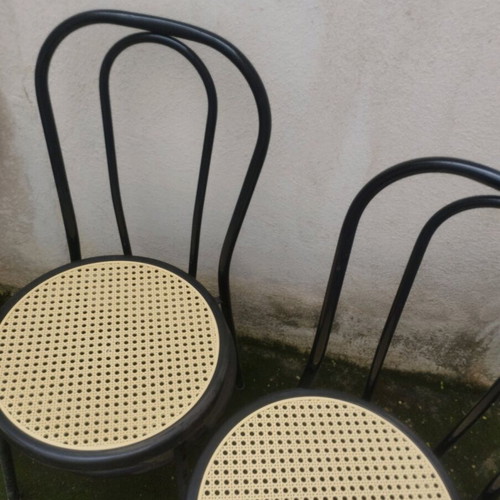 Viennese chairs with cane like new, set of 2 pieces