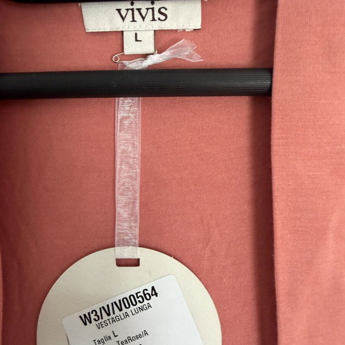 Vivis Malia long robe viscose Tea Rose size L new