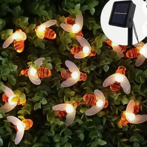 LED string lights 6.5m warm white solar new