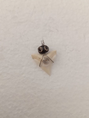 Small pendant tooth with evil eye, new