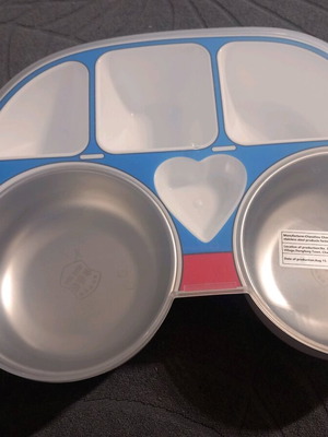 Children's plate new, multiple compartments car-shaped