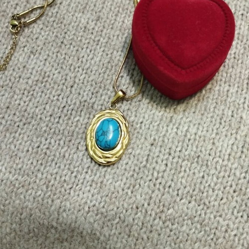 Steel pendant with steel chain new in box