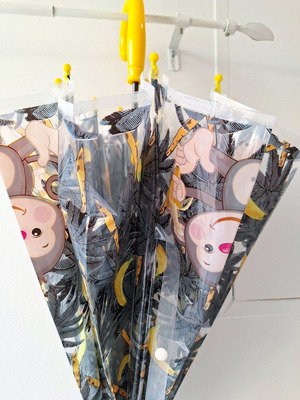 Children's umbrella new with monkey design 65 cm