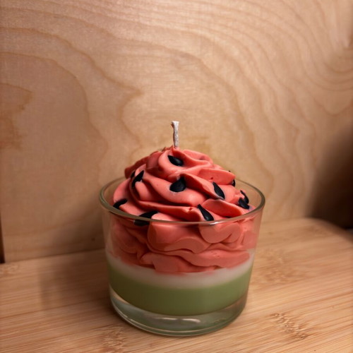 Watermelon Dessert Candle new, handmade soy wax 250g