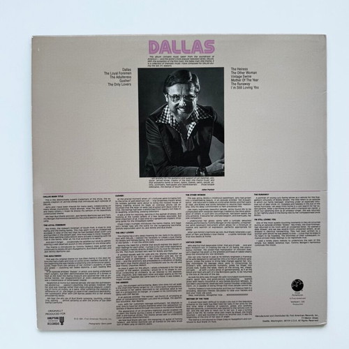 Dallas TV Soundtrack LP near mint, pop