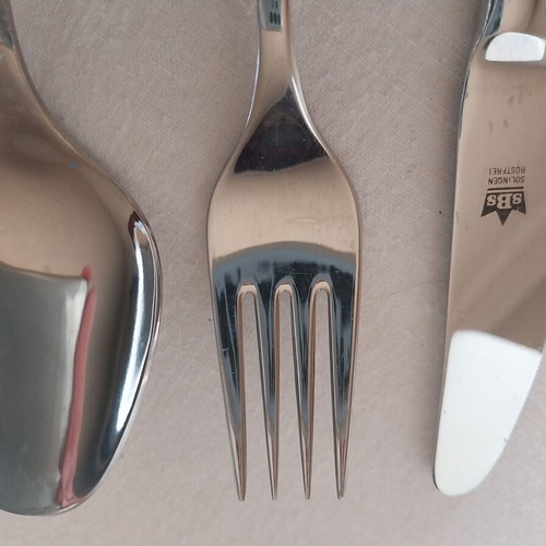 Inox gold cutlery set Solingen rostfrei, 12 pieces each