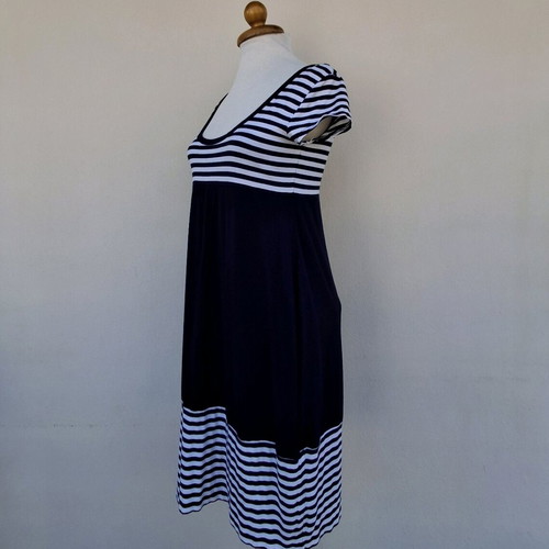 Dress a Porter dress like new, size L, white and blue
