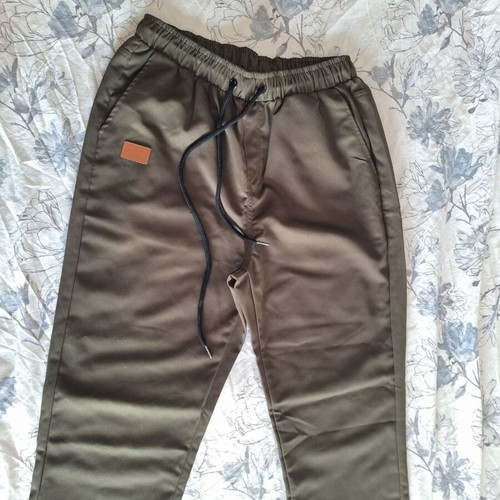 Men's pants, green, size M