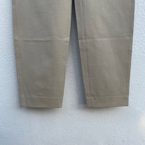 Lecomte fabric beige pants new, size 44 IT