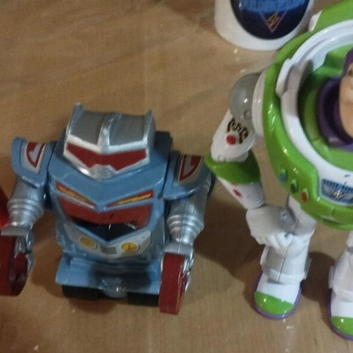 Toy Story figures pack of 3 used, Sparks Evil Emperor Zurg and Buzz Lightyear