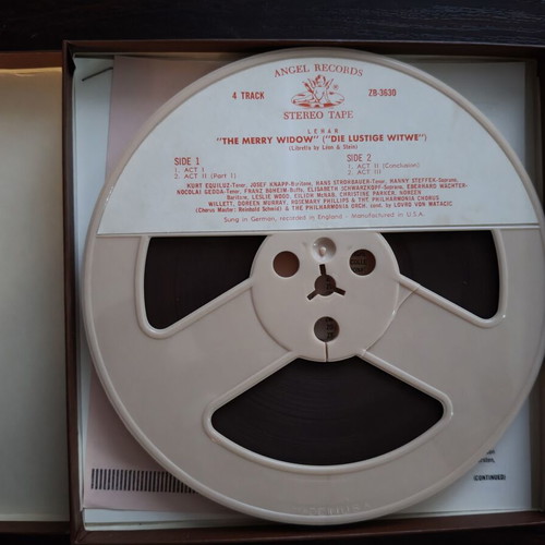 Reel-to-reel tapes like new, 2 authentic classical music recordings