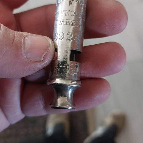 City police whistle used, rare
