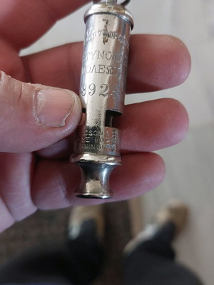 City police whistle used, rare